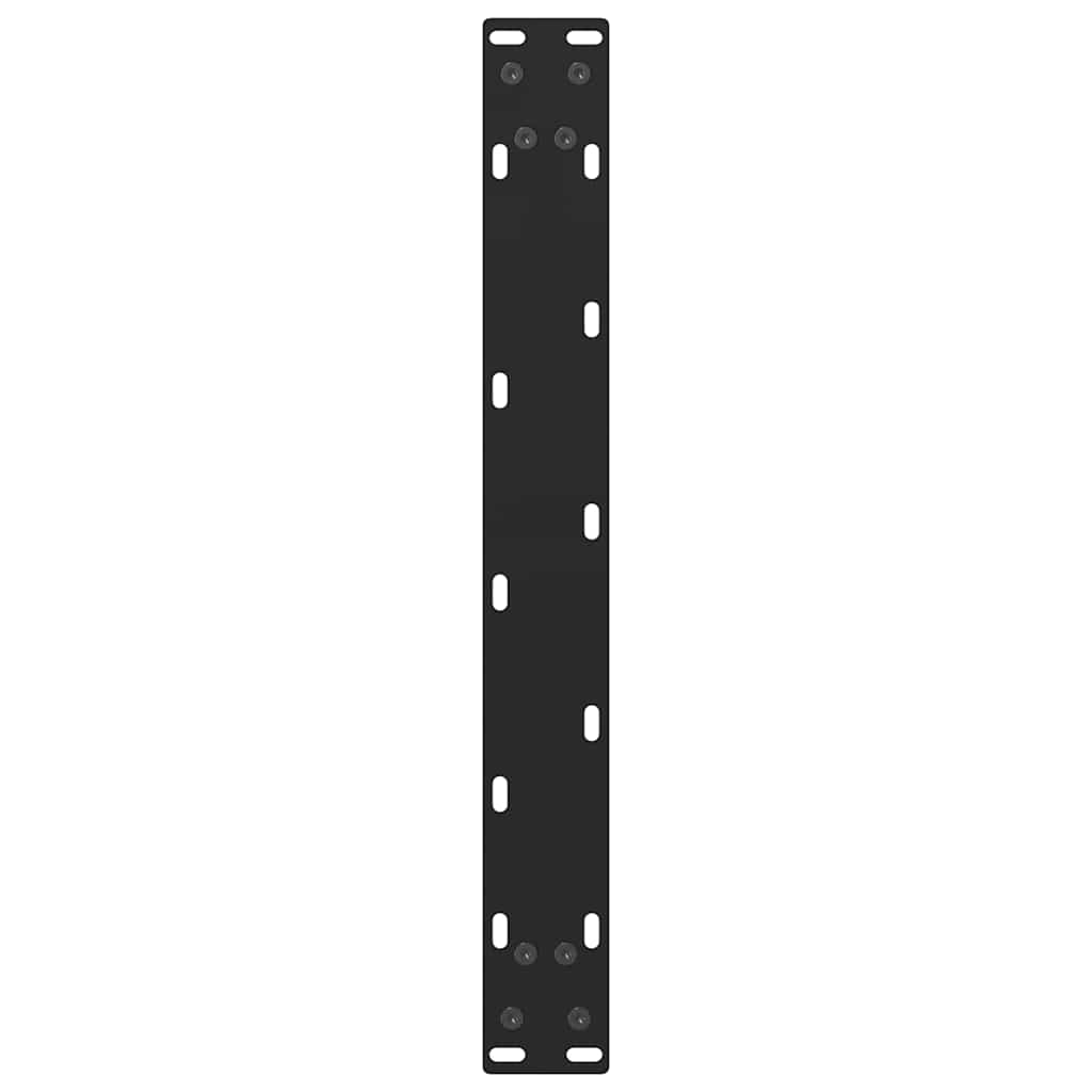 vidaXL Couchtischbeine Schwarz 2 Stk. 70x(42-43) cm Stahl