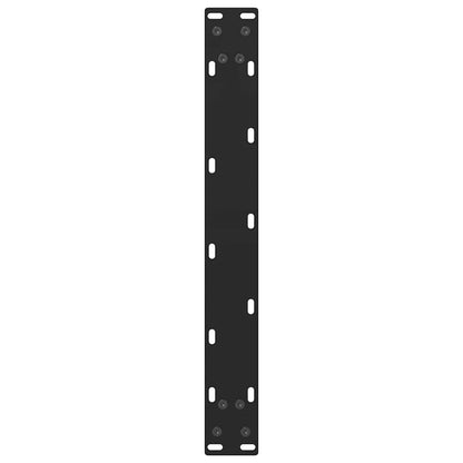 vidaXL Couchtischbeine Schwarz 2 Stk. 70x(42-43) cm Stahl