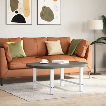 vidaXL Couchtischbeine Weiß 2 Stk. 70x(42-43) cm Stahl