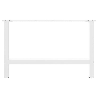 vidaXL Couchtischbeine Weiß 2 Stk. 70x(42-43) cm Stahl