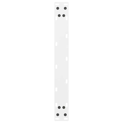 vidaXL Couchtischbeine Weiß 2 Stk. 70x(42-43) cm Stahl