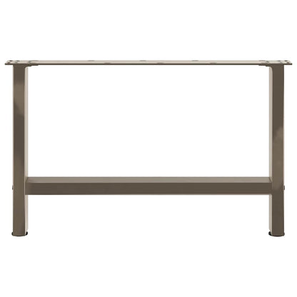 vidaXL Couchtischbeine Naturstahl 2 Stk. 70x(42-43) cm Stahl