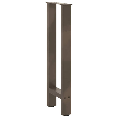 vidaXL Konsolentischbeine Naturstahl 2 Stk. 28x(72-73) cm Stahl