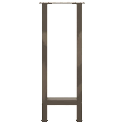 vidaXL Konsolentischbeine Naturstahl 2 Stk. 28x(72-73) cm Stahl