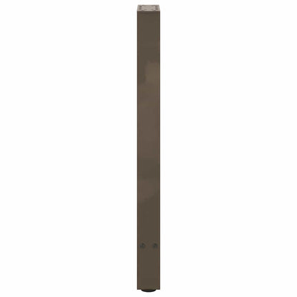 vidaXL Konsolentischbeine Naturstahl 2 Stk. 28x(72-73) cm Stahl