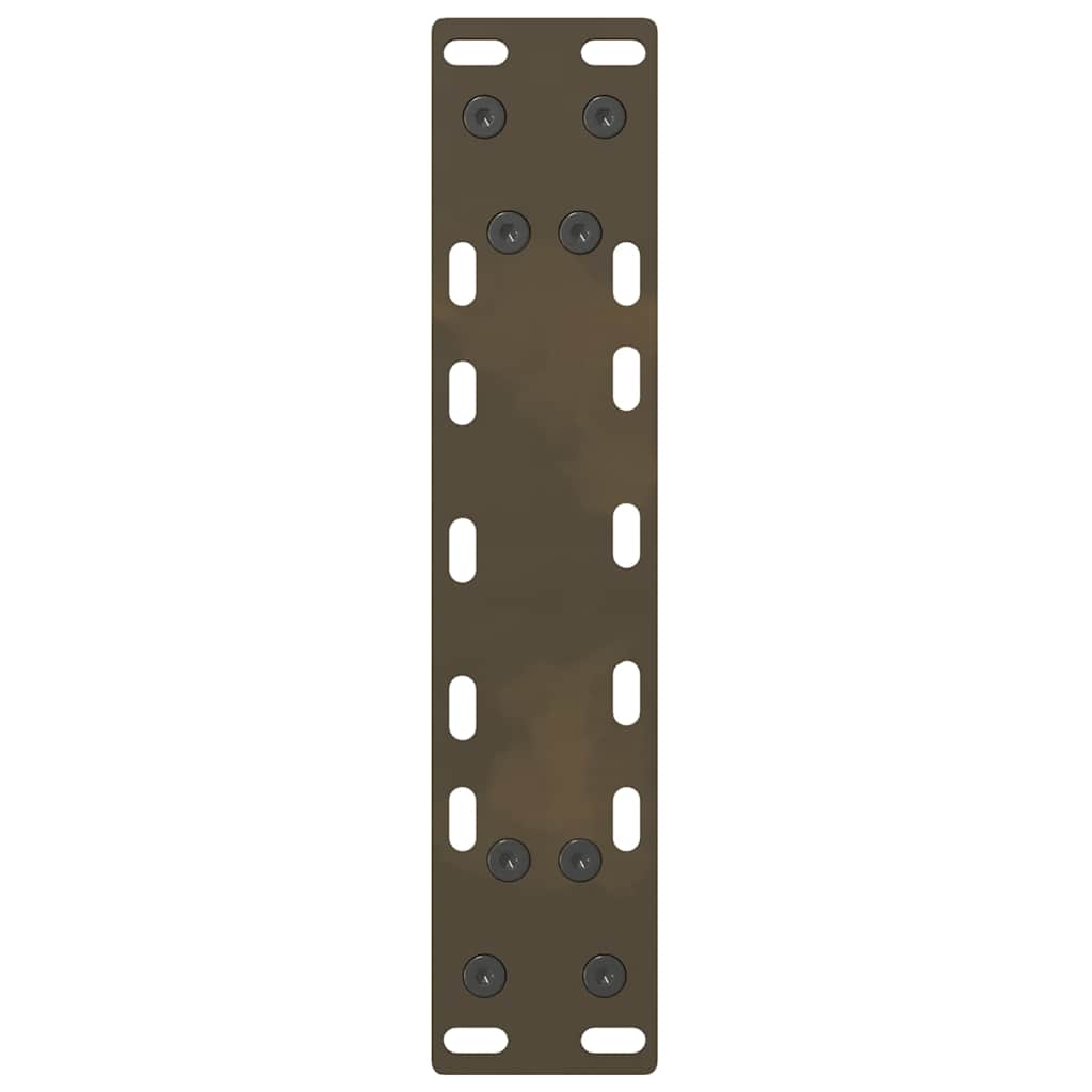 vidaXL Konsolentischbeine Naturstahl 2 Stk. 28x(72-73) cm Stahl