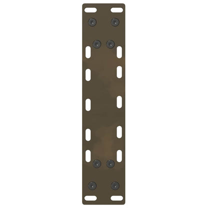vidaXL Konsolentischbeine Naturstahl 2 Stk. 28x(72-73) cm Stahl