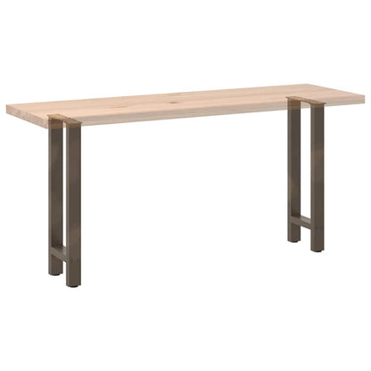 vidaXL Konsolentischbeine Naturstahl 2 Stk. 28x(72-73) cm Stahl
