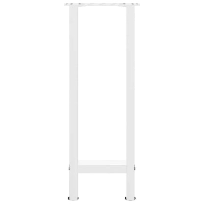 vidaXL Konsolentischbeine Weiß 2 Stk. 38x(72-73) cm Stahl