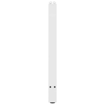 vidaXL Konsolentischbeine Weiß 2 Stk. 38x(72-73) cm Stahl