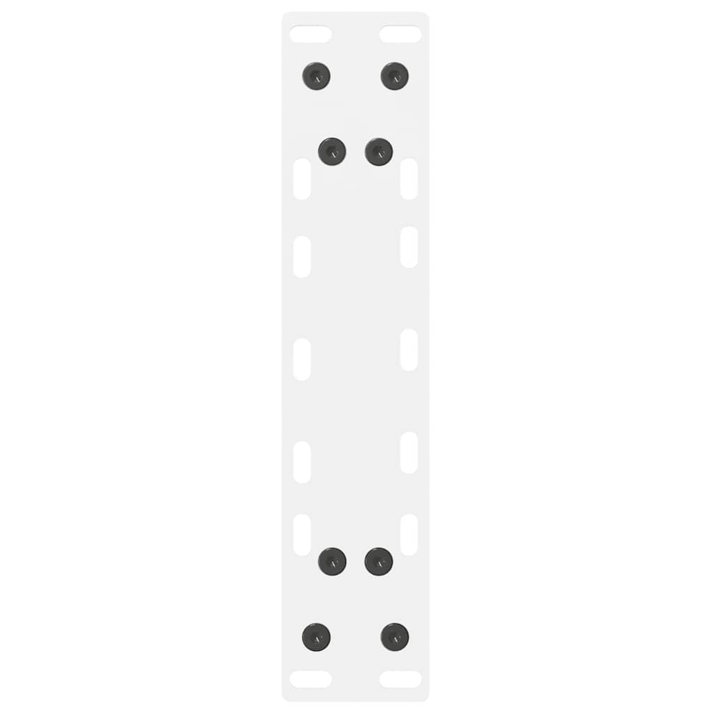 vidaXL Konsolentischbeine Weiß 2 Stk. 38x(72-73) cm Stahl