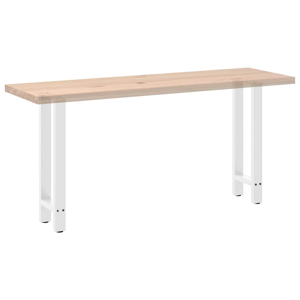 vidaXL Konsolentischbeine Weiß 2 Stk. 38x(72-73) cm Stahl