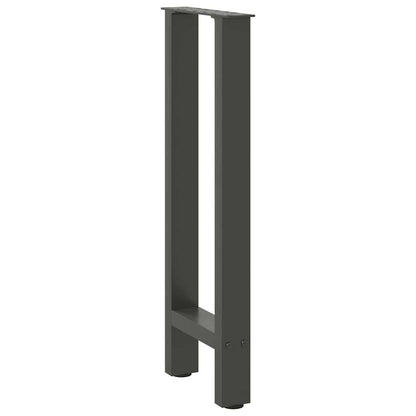 vidaXL Konsolentischbeine Anthrazit 2 Stk. 38x(72-73) cm Stahl