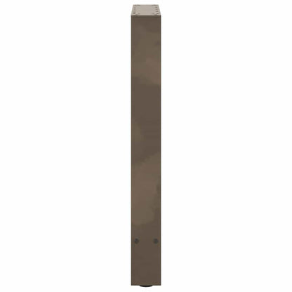 vidaXL Esstischbeine Naturstahl 2 Stk. 60x(72-73) cm Stahl
