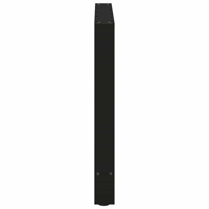vidaXL Esstischbeine Schwarz 2 Stk. 70x(72-73) cm Stahl