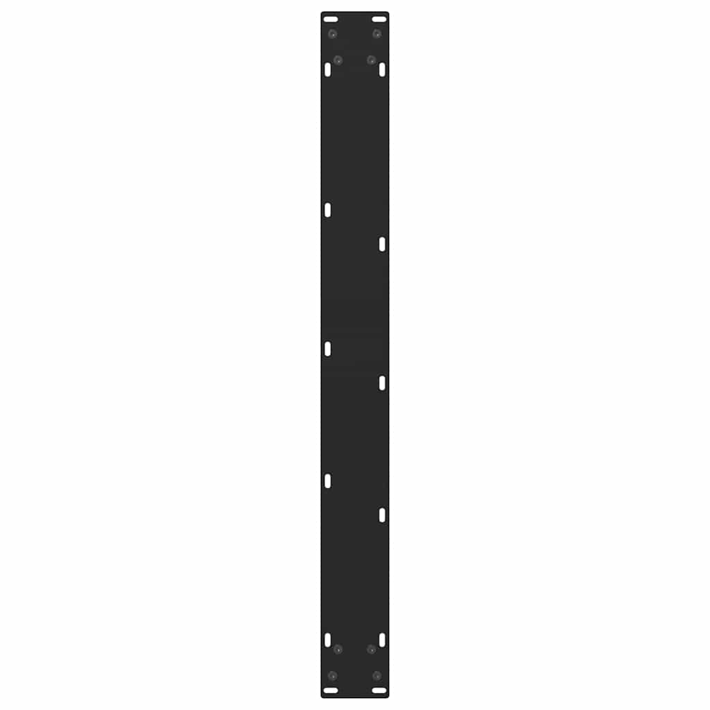 vidaXL Esstischbeine Schwarz 2 Stk. 70x(72-73) cm Stahl