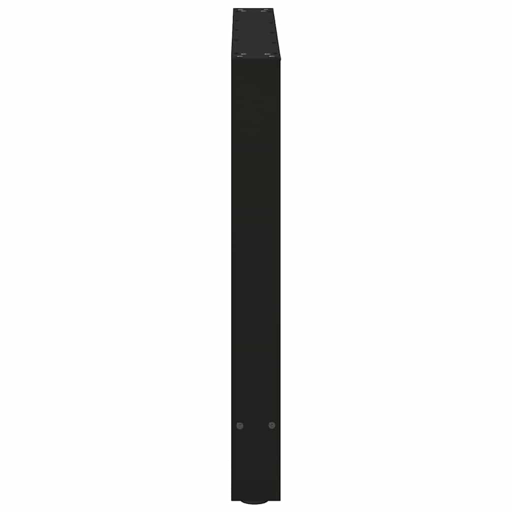vidaXL Esstischbeine Schwarz 2 Stk. 80x(72-73) cm Stahl
