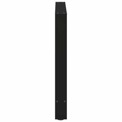 vidaXL Esstischbeine Schwarz 2 Stk. 80x(72-73) cm Stahl