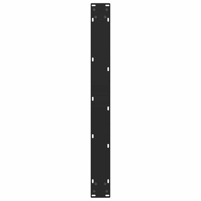 vidaXL Esstischbeine Schwarz 2 Stk. 80x(72-73) cm Stahl