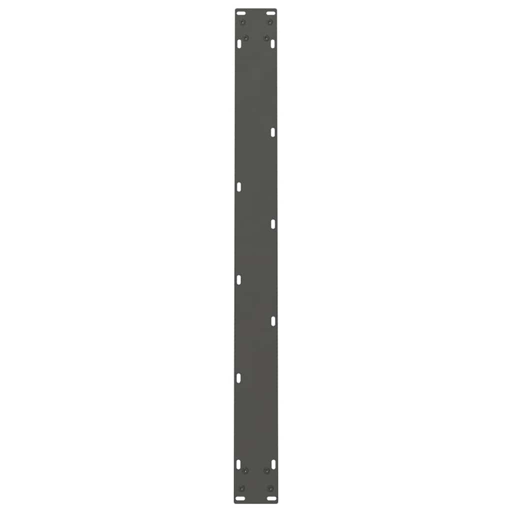 vidaXL Esstischbeine Anthrazit 2 Stk. 90x(72-73) cm Stahl