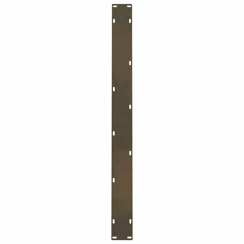 vidaXL Esstischbeine Naturstahl 2 Stk. 90x(72-73) cm Stahl