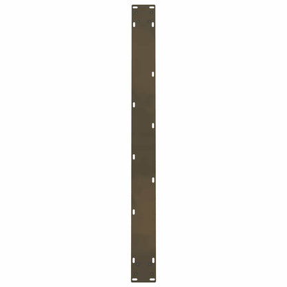 vidaXL Esstischbeine Naturstahl 2 Stk. 90x(72-73) cm Stahl