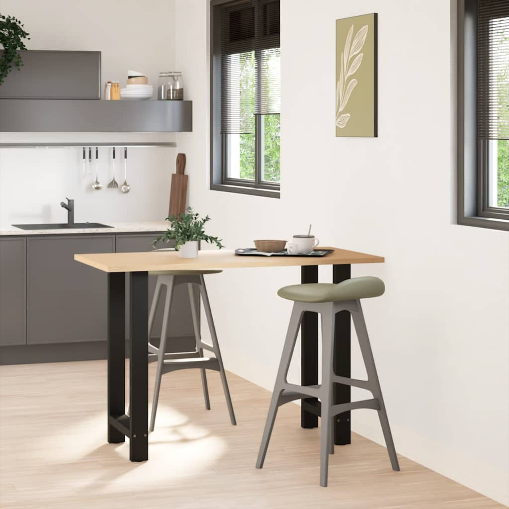 vidaXL Bartischbeine Schwarz 2 Stk. 40x(90-91) cm Stahl
