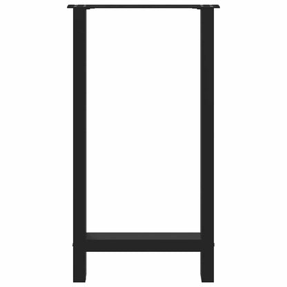 vidaXL Bartischbeine Schwarz 2 Stk. 40x(90-91) cm Stahl