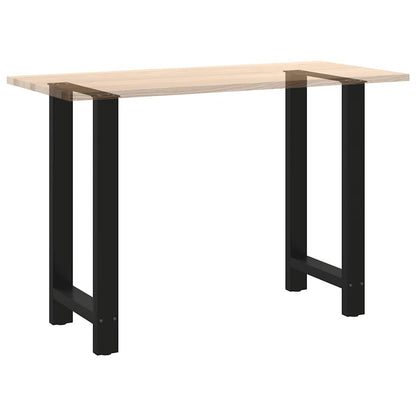 vidaXL Bartischbeine Schwarz 2 Stk. 40x(90-91) cm Stahl