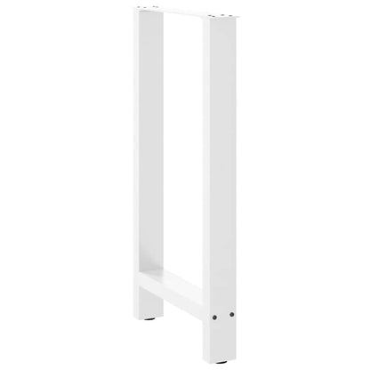 vidaXL Bartischbeine Weiß 2 Stk. 40x(90-91) cm Stahl