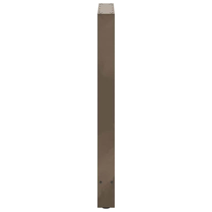 vidaXL Bartischbeine Naturstahl 2 Stk. 60x(90-91) cm Stahl