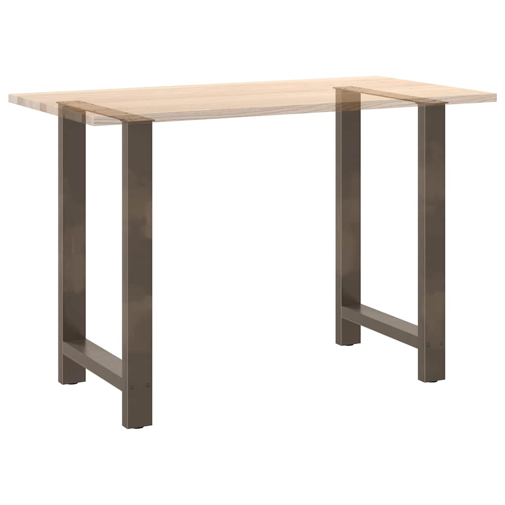 vidaXL Bartischbeine Naturstahl 2 Stk. 60x(90-91) cm Stahl