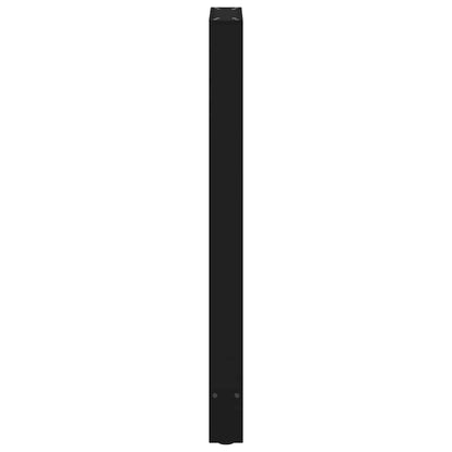 vidaXL Bartischbeine Schwarz 2 Stk. 40x(100-101) cm Stahl