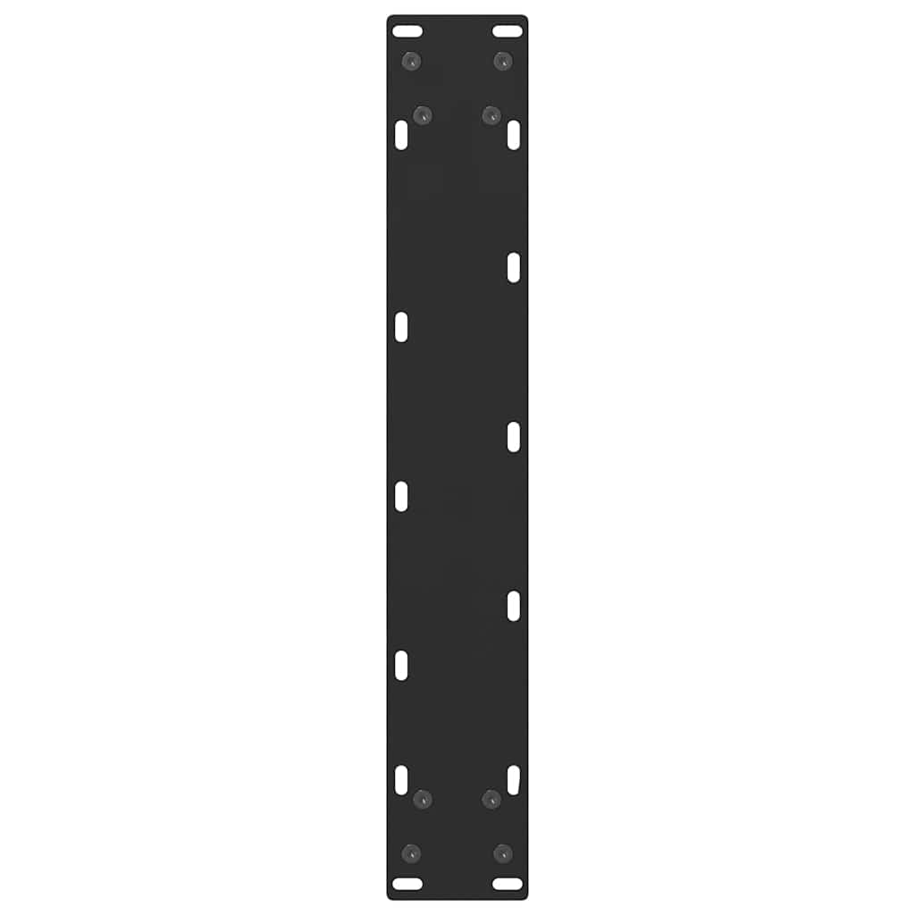 vidaXL Bartischbeine Schwarz 2 Stk. 40x(100-101) cm Stahl