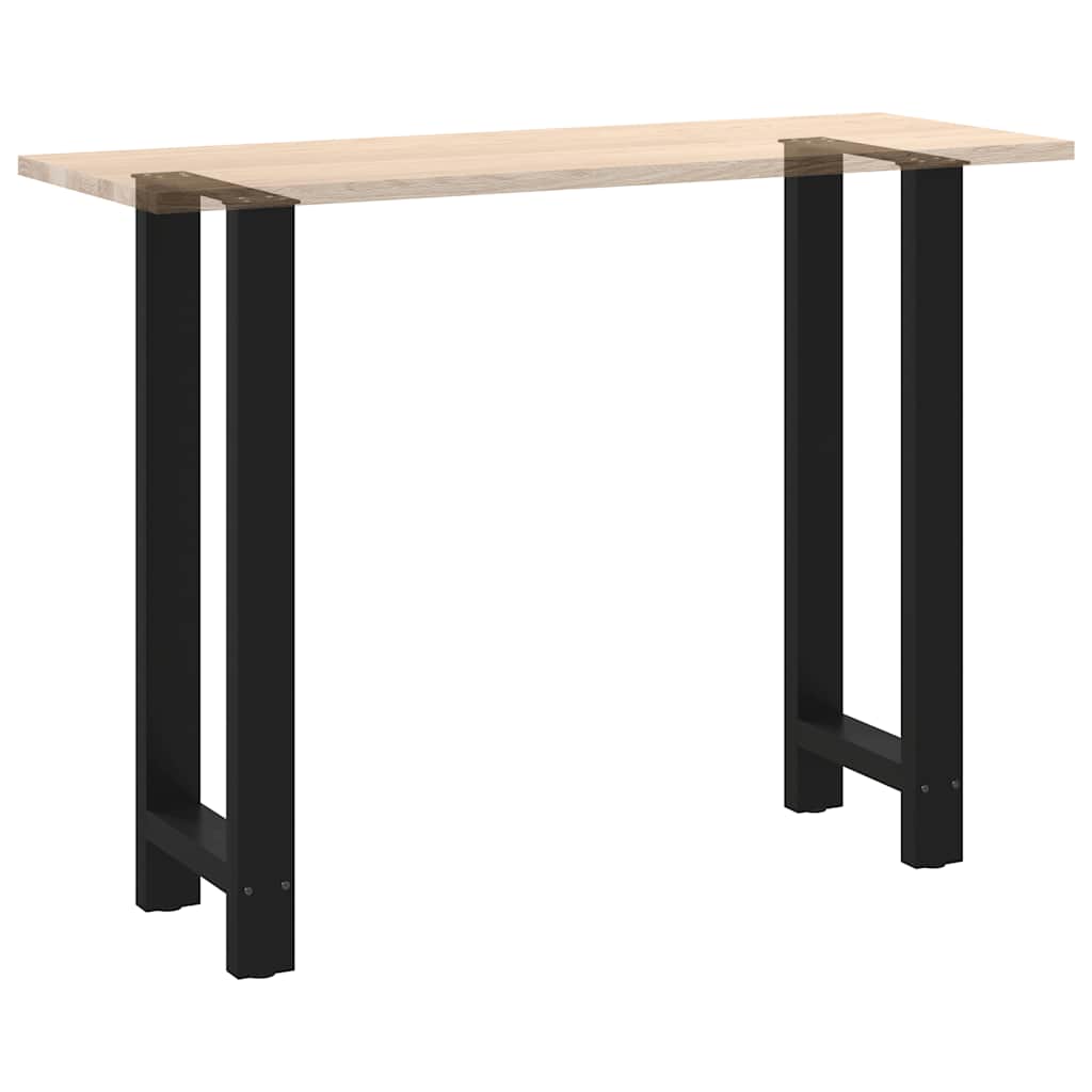 vidaXL Bartischbeine Schwarz 2 Stk. 40x(100-101) cm Stahl
