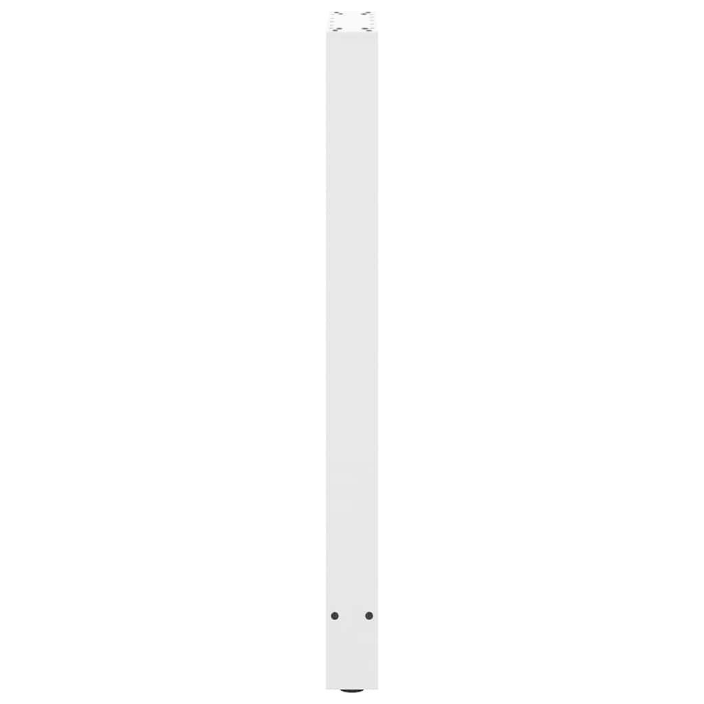 vidaXL Bartischbeine Weiß 2 Stk. 40x(100-101) cm Stahl