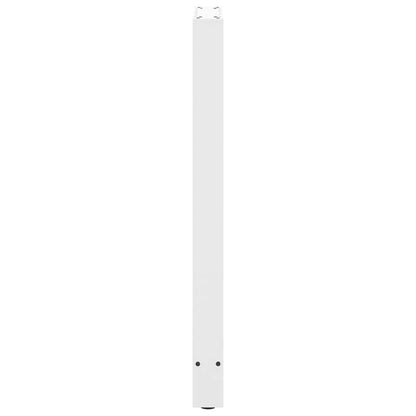 vidaXL Bartischbeine Weiß 2 Stk. 40x(100-101) cm Stahl