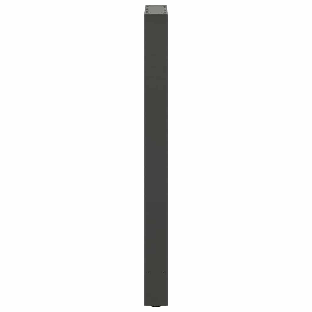 vidaXL Pieds de table de bar Anthracite 2 pcs 40x(100-101) cm Acier