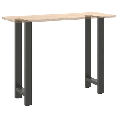 vidaXL Pieds de table de bar Anthracite 2 pcs 40x(100-101) cm Acier