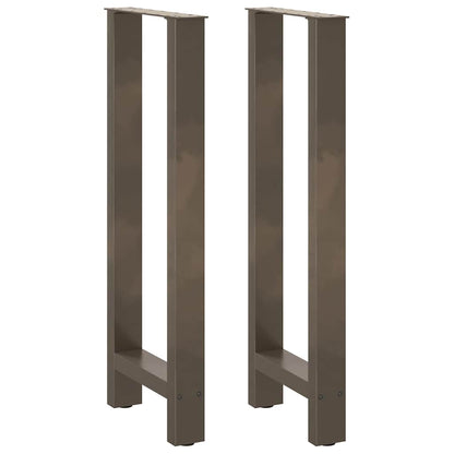 vidaXL Bartischbeine Naturstahl 2 Stk. 40x(100-101) cm Stahl