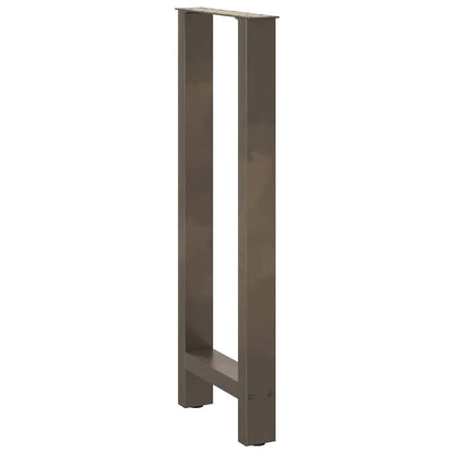 vidaXL Bartischbeine Naturstahl 2 Stk. 40x(100-101) cm Stahl