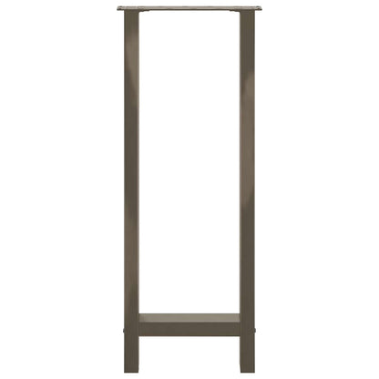 vidaXL Bartischbeine Naturstahl 2 Stk. 40x(100-101) cm Stahl