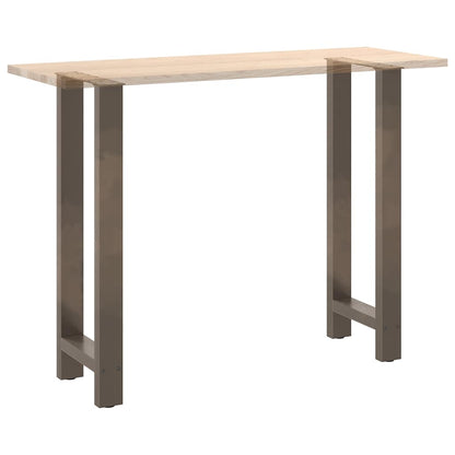 vidaXL Bartischbeine Naturstahl 2 Stk. 40x(100-101) cm Stahl
