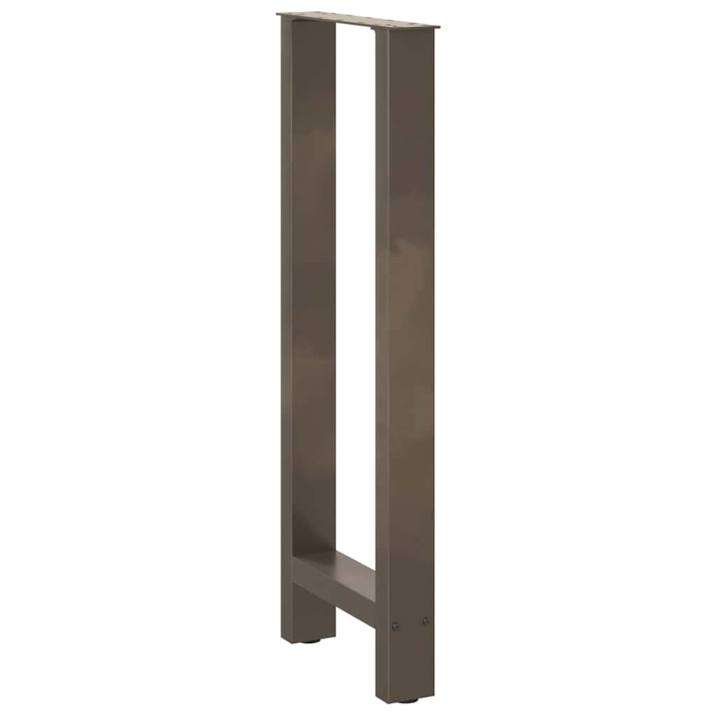 vidaXL Bartischbeine Naturstahl 2 Stk. 50x(100-101) cm Stahl