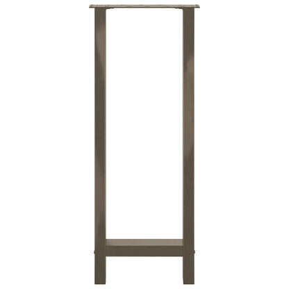 vidaXL Bartischbeine Naturstahl 2 Stk. 50x(100-101) cm Stahl