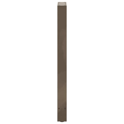 vidaXL Bartischbeine Naturstahl 2 Stk. 50x(100-101) cm Stahl