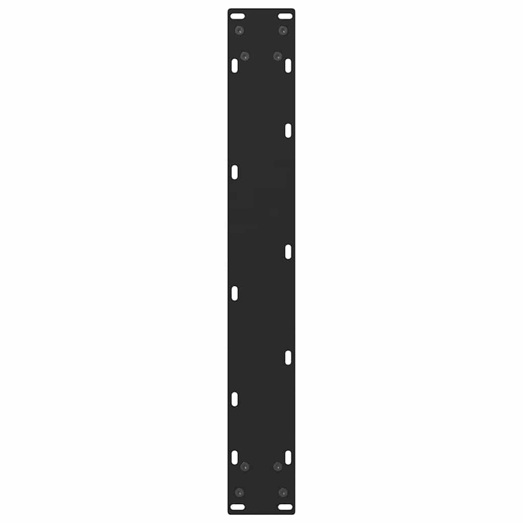 vidaXL Bartischbeine Schwarz 2 Stk. 60x(100-101) cm Stahl
