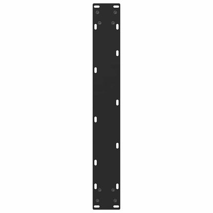 vidaXL Bartischbeine Schwarz 2 Stk. 60x(100-101) cm Stahl