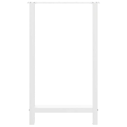 vidaXL Bartischbeine Weiß 2 Stk. 60x(100-101) cm Stahl