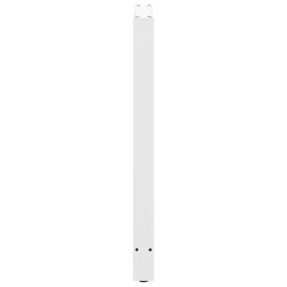 vidaXL Bartischbeine Weiß 2 Stk. 60x(100-101) cm Stahl